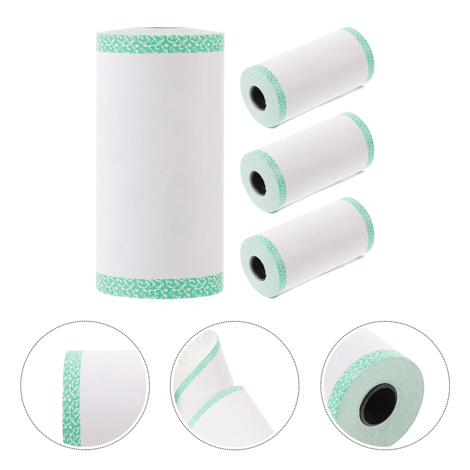 4 rolls Thermal Paper Smooth Surface Card Printing Halloween Christmas New Year Receipt Printer Paper Rolls Bill Printer Paper