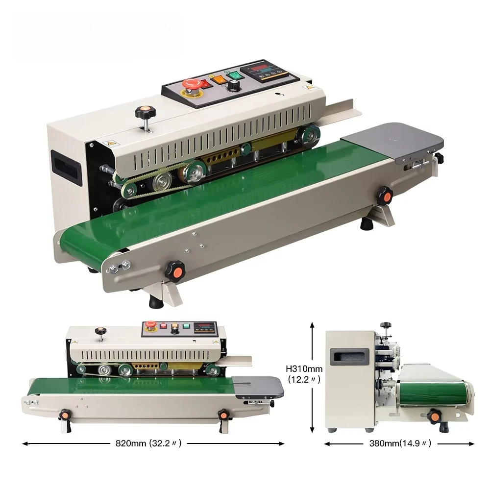 FR-770 Standard Horizontal Table Continuous Heat Plastic Bag Band Sealing Machine