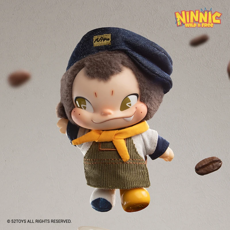 52TOYS Mystery Box NINNIC — глухая коробка с диким и бесплатным плюшевым брелком, высота: около 13 см/5,12 дюйма