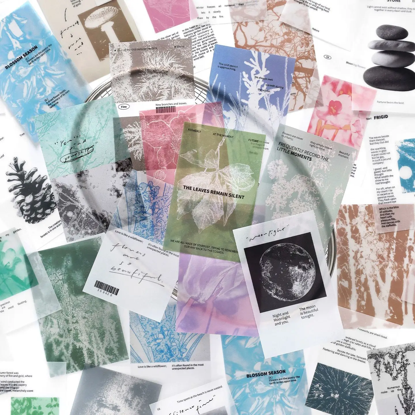 10pcs/lot Memo Pads Material Paper Wuyu Four Seasons book Junk Journal Scrapbooking Background Decoration