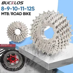 BUCKLOS Bicycle Cassette K7 10V 11V Mountain Road Bike Flywheel For SHIMANO HG Durable 12 Speed Bike Freewheel 9S MTB Sprocket