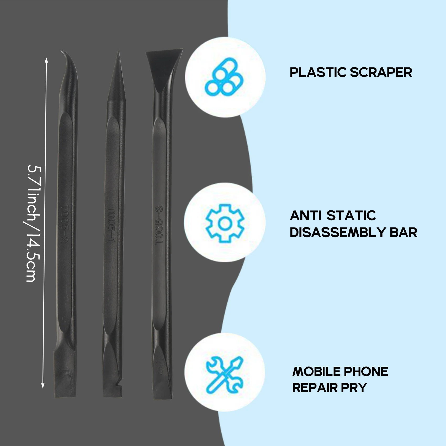 New 9 Pcs Plastic Scraper Tool Scratch Free Plastic Scraper Cleaning Pen Shaped Scraper Tool Multipurpose Label Scraper