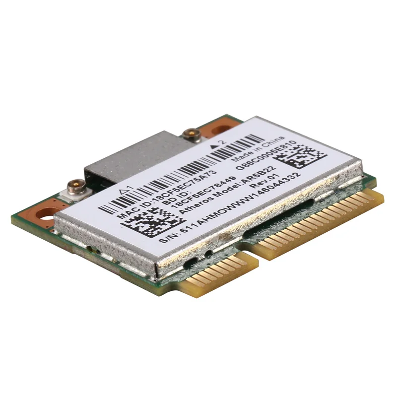 

6X AR5B22 2.4/5Ghz Dual Band Wifi Card 802.11AC Bluetooth 4.0 Wireless WLAN Card For Lenovo Y400 Y500 Y410P S215 U330