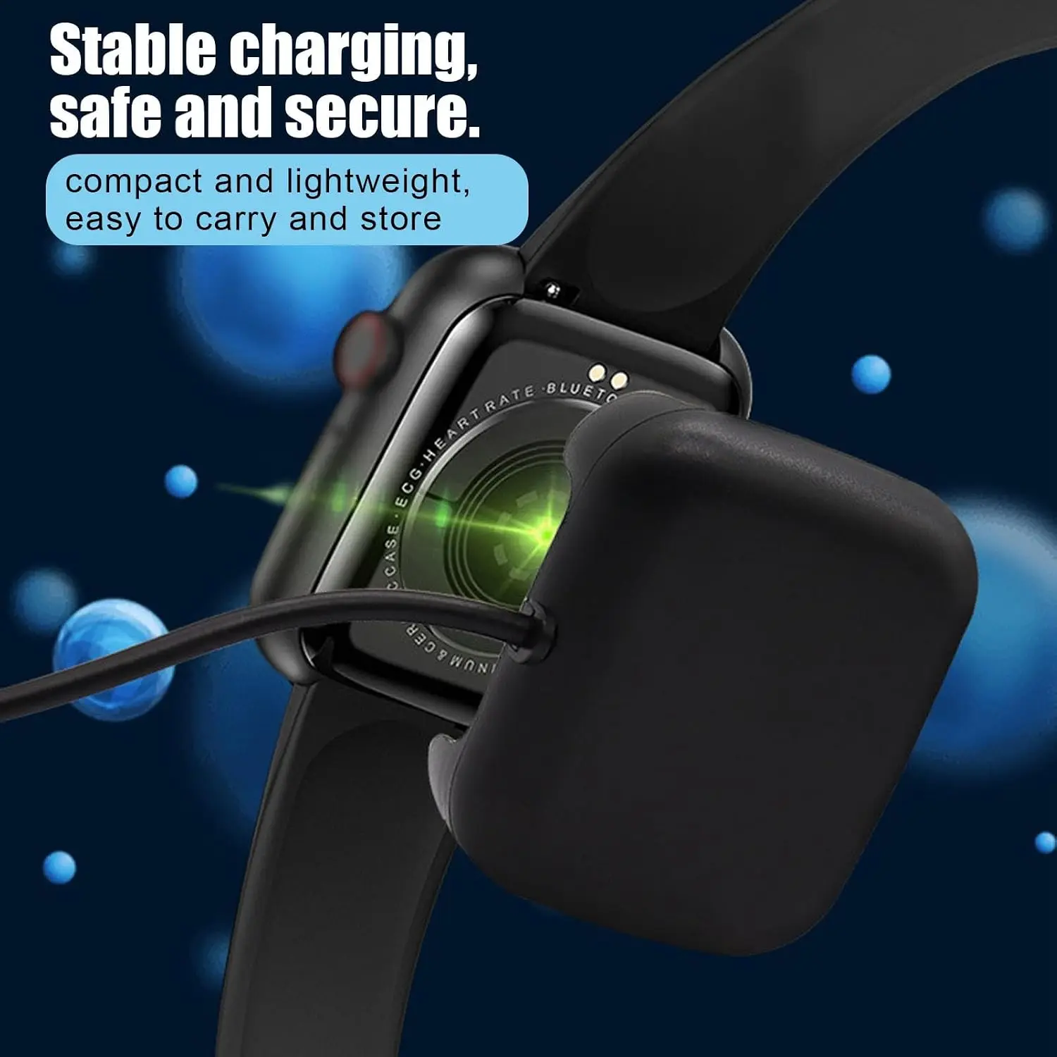 Power Adapter Charging Dock Bracket Base Compatible for P6 X16 HW22 T500plus Smartwatch Magnetic Charging Platform Stand
