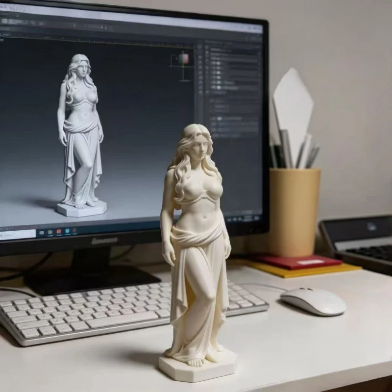 3D Print Elegant Goddess Statue Sculpture Art Ornament Desktop Living Room Home Decoration Gift For Anime Figure Lovers Otaku