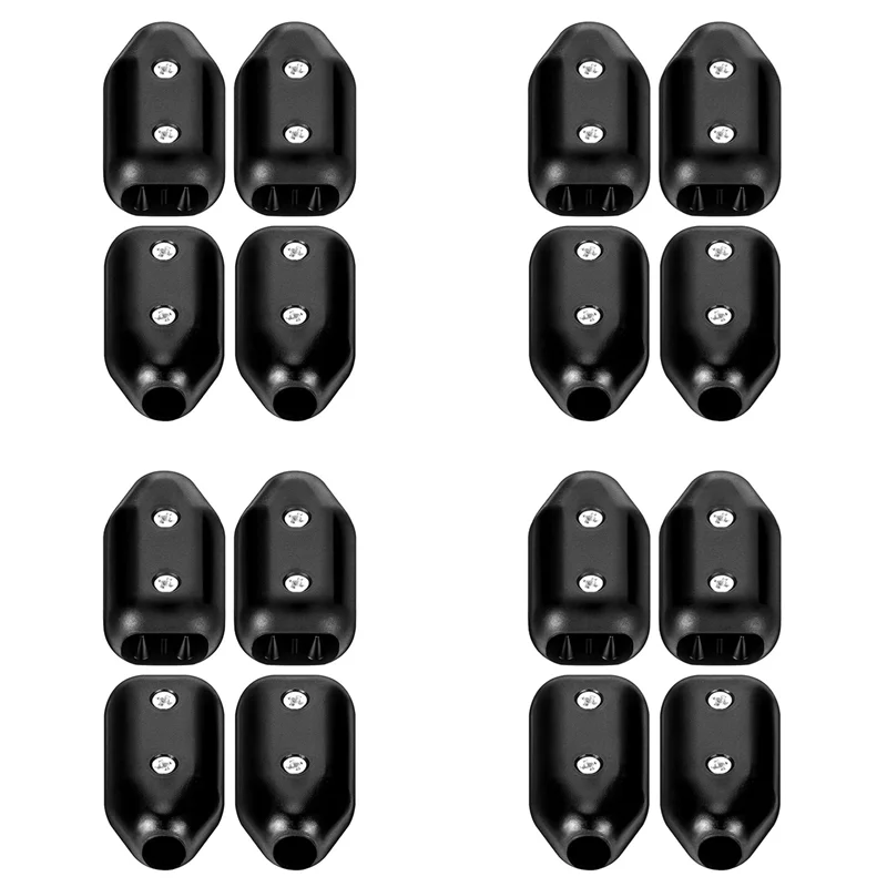 Abrazaderas de cuerda WORTHOWN-16Pcs, abrazadera de cuerda reutilizable, abrazadera de conector de cuerda de 3/8 pulgadas, adecuada para cuerda de nailon o cuerdas trenzadas de 7-8 Mm