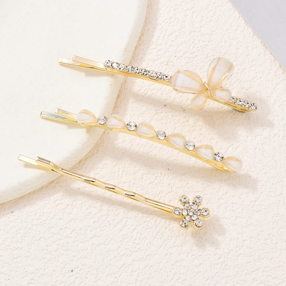 

Gentle Style hair clip Girls' hair accessory set Gentle mother-of-pearl Butterfly straight clip Side clip Hair accessory