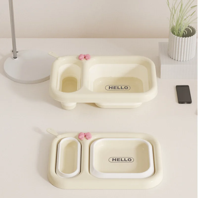 

folding washbasin can be hung baby basin, small basin can be used separately, portable storage can be folde small washbasin