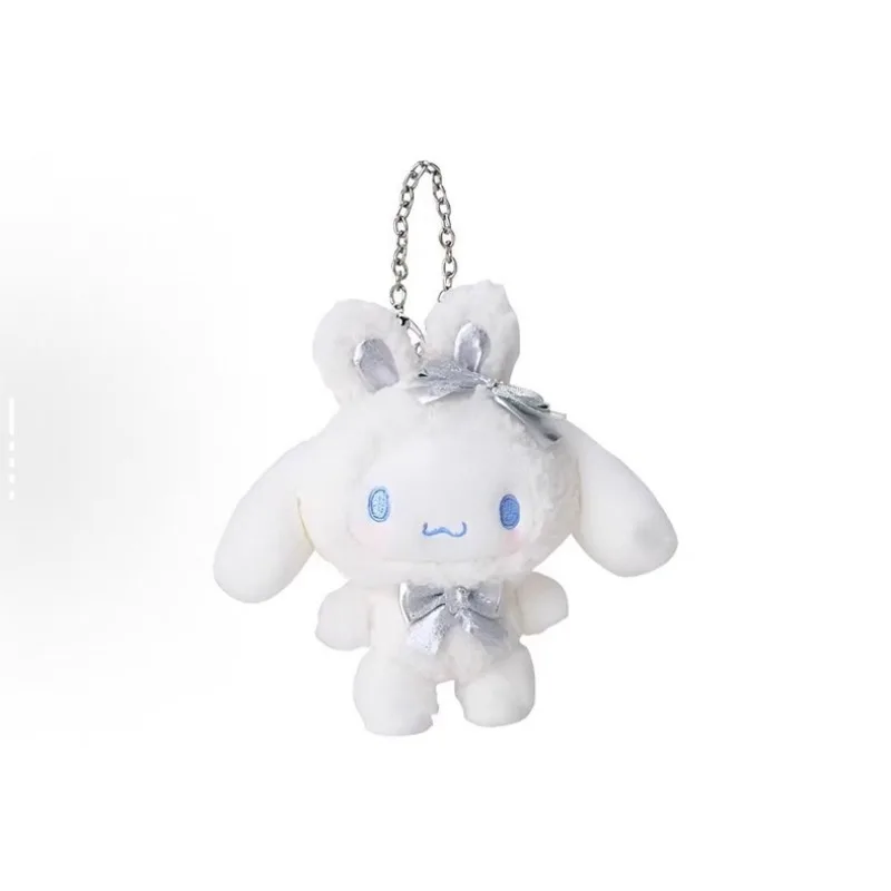 Simpatico latte inverno neve coniglio gattino Kuromi Cinnamoroll My Melody 10 cm ciondolo portachiavi peluche