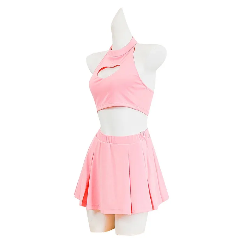 

asdh8@Anime Note Misa Amane Cosplay Costume Fantasia Roleplay Vest Skirt Socks Full Set Halloween Carnival Party Adult Women Sui