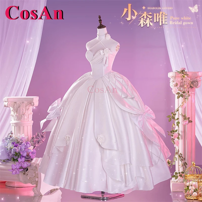 

Костюмы для косплея CosAn Anime Diabolik Lovers Komori Yui, милое элегантное свадебное платье невесты, одежда для ролевых игр на Хэллоуин, новинка