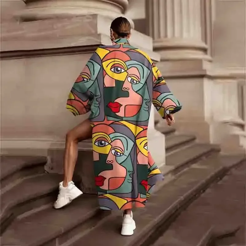 Sexy Jazzdanskostuums Rave-outfits DJ DS Ballroom bedrukte lange top shorts trainingspak hiphop prestatiekleding