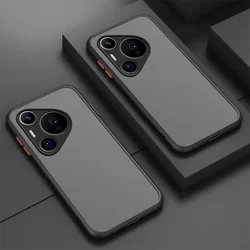 Matte Shockproof Soft TPU Camera Lens Protection Translucent Case Cover for Huawei Pura 70 80 Pro Plus Ultra