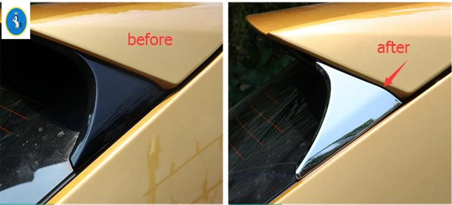 Car ABS Chrome 2Pcs Rear Window Tailgate Spoiler Trims Cover Fit for Nissan Qashqai J11 2014 2015 2016 2017 2018 Accessories