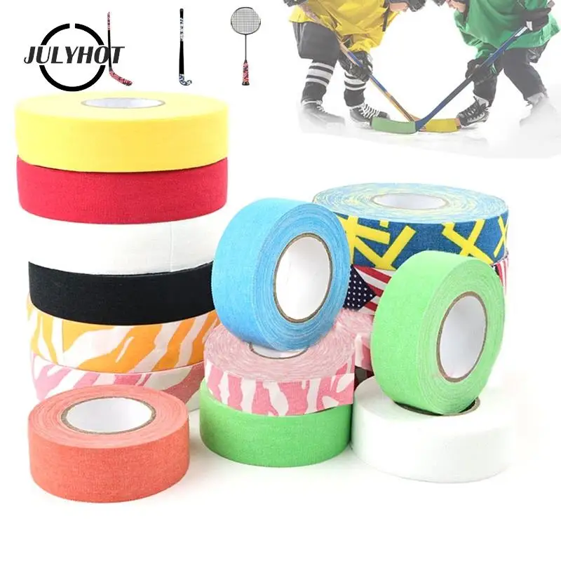 

1Roll 25m Ice Hockey Bar Badminton Handle Bike Grip Handlebar Sticky Accessories Tape Anti-slip Sports Team Cloth