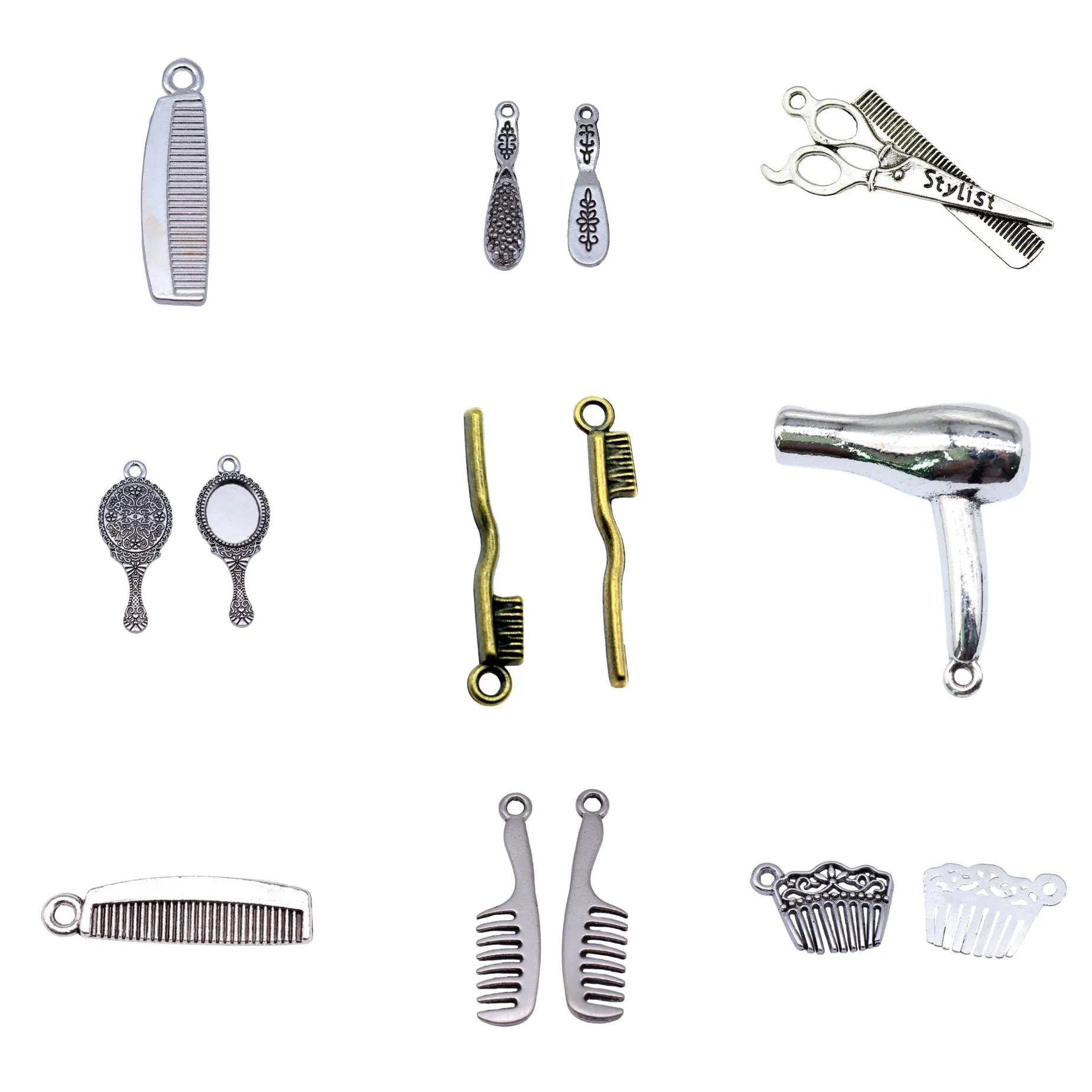 Mixed Colors Personal Makeup Grooming Tool Charms Pendant Bulk Supply Charm For Necklace Bracelet Earring DIY Jewelry Findings