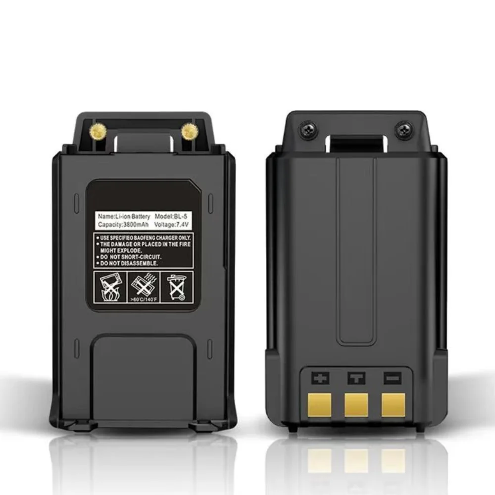 New 3800mAh BL-5 Thickened and Type-c Rechargeable Lithium Battery 7.4V for UV-5R UV-5RE Two Way Radio view 2
