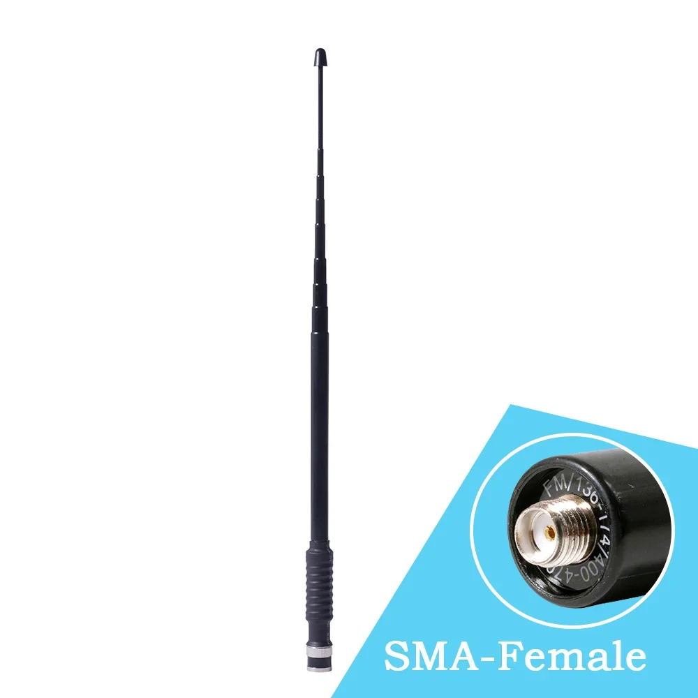 Nagoya NA-766 Bnc 80-600Mhz Dual Band Cb Radio Telescopische Antenne Voor Icom IC-V8 ICV82 IC-U82 IC-V85 TK308 CP520