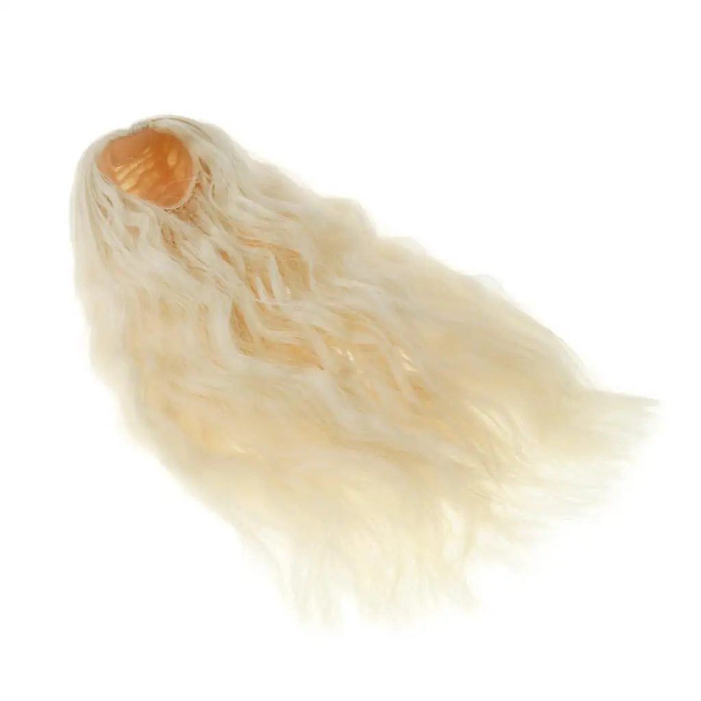 

1:3 Dolls Curly Wig Centre Parting Hair for Doll DIY Accessory