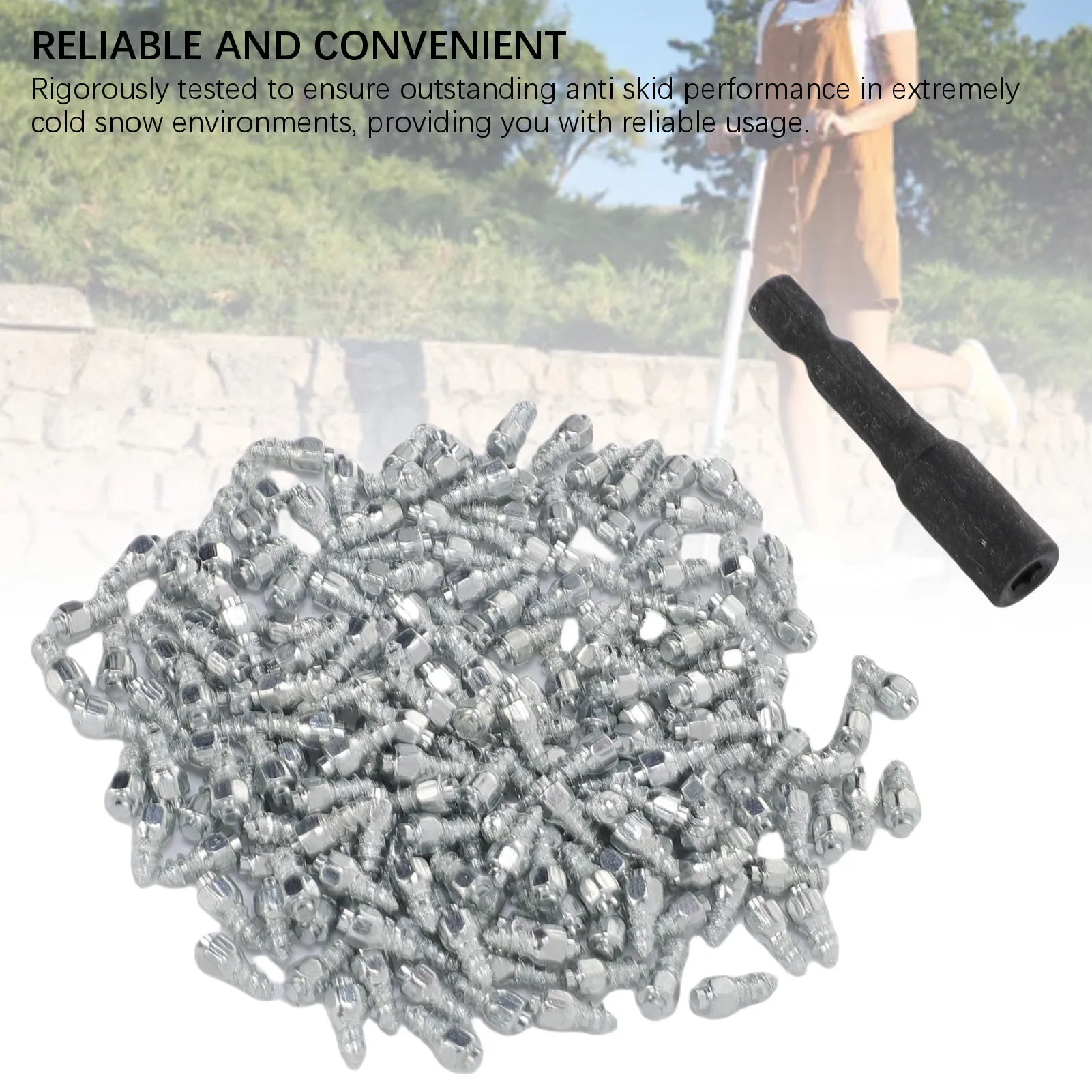 200Pcs Universal Anti-Slip Screws Winter Car Tire Stud Nails Auto Motorcycle Truck Off-road Snow Tyre Steel Cleats Tire Ice Stud