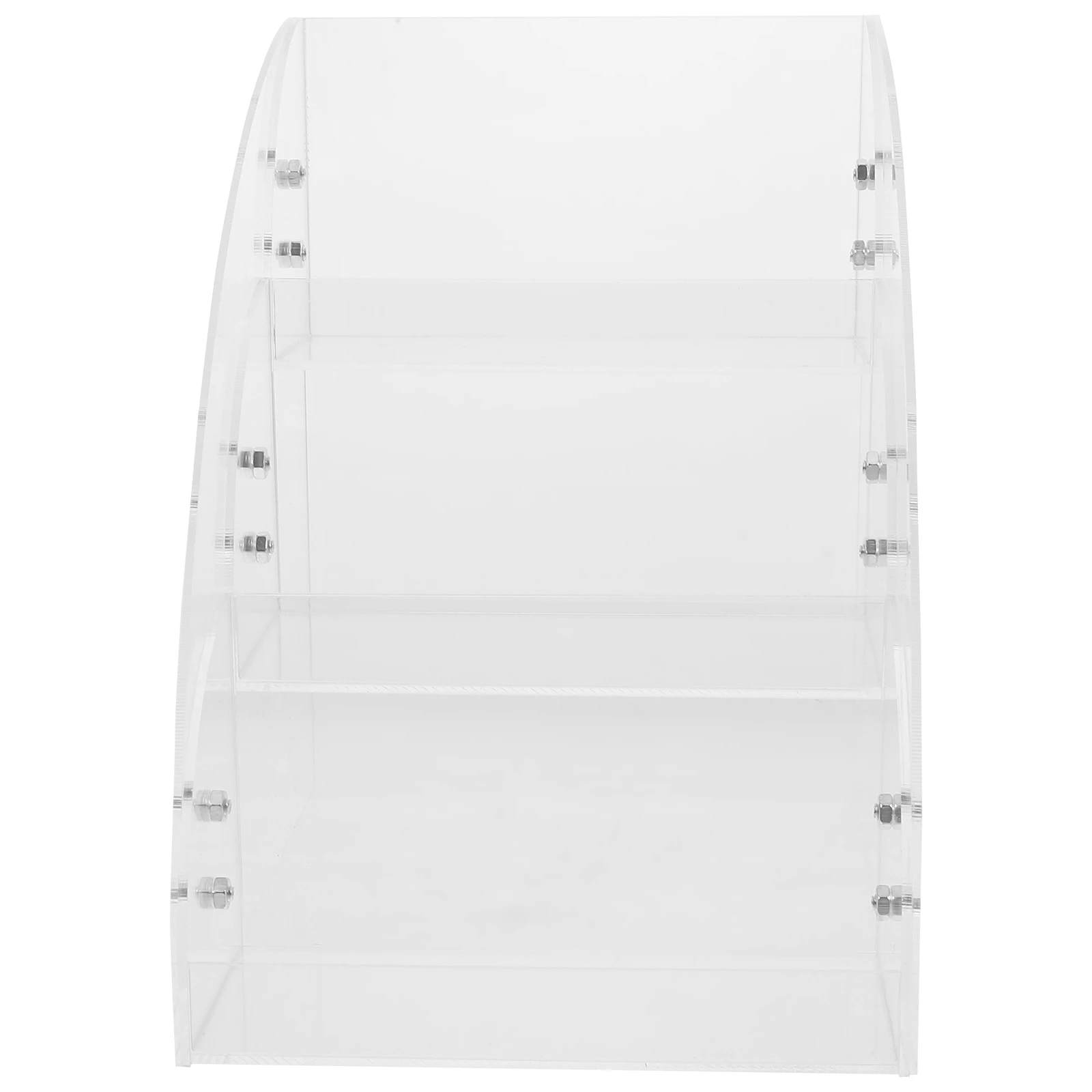 

Clear Acrylic Transparent Makeup Organizer Box Multi Compartment Desktop Storage Holder for Skincare Facial Masks Vanity