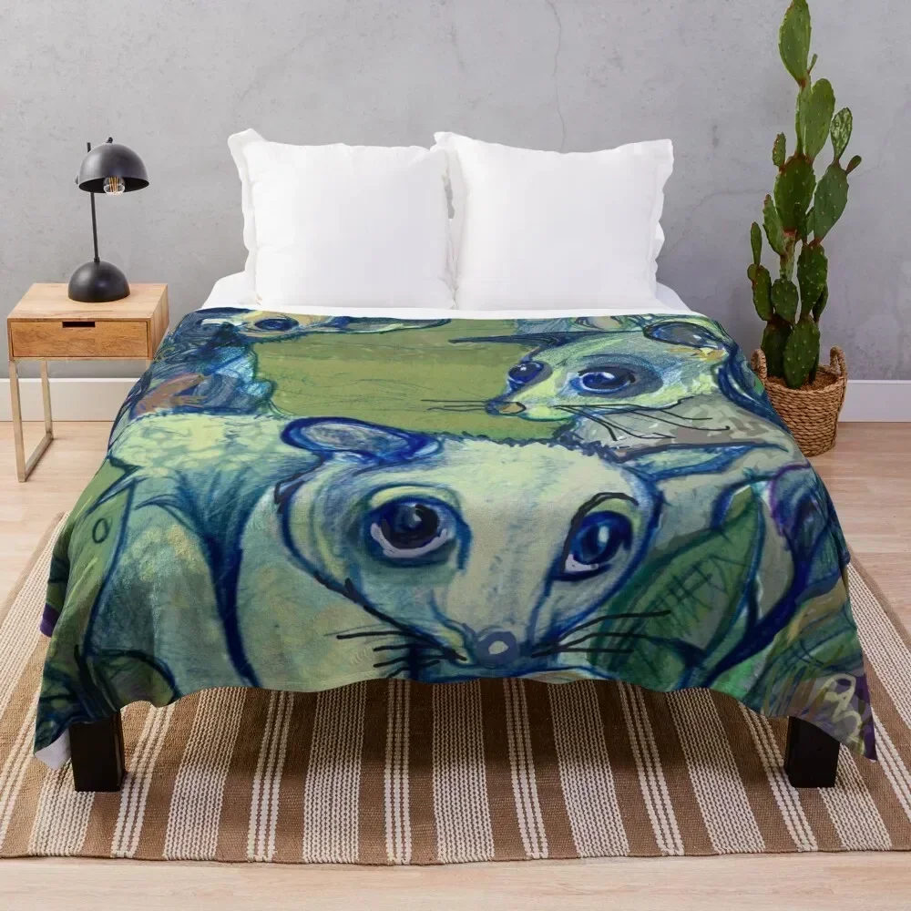 Brushtail Possum (Trichosurus vulpecula) Throw Blanket