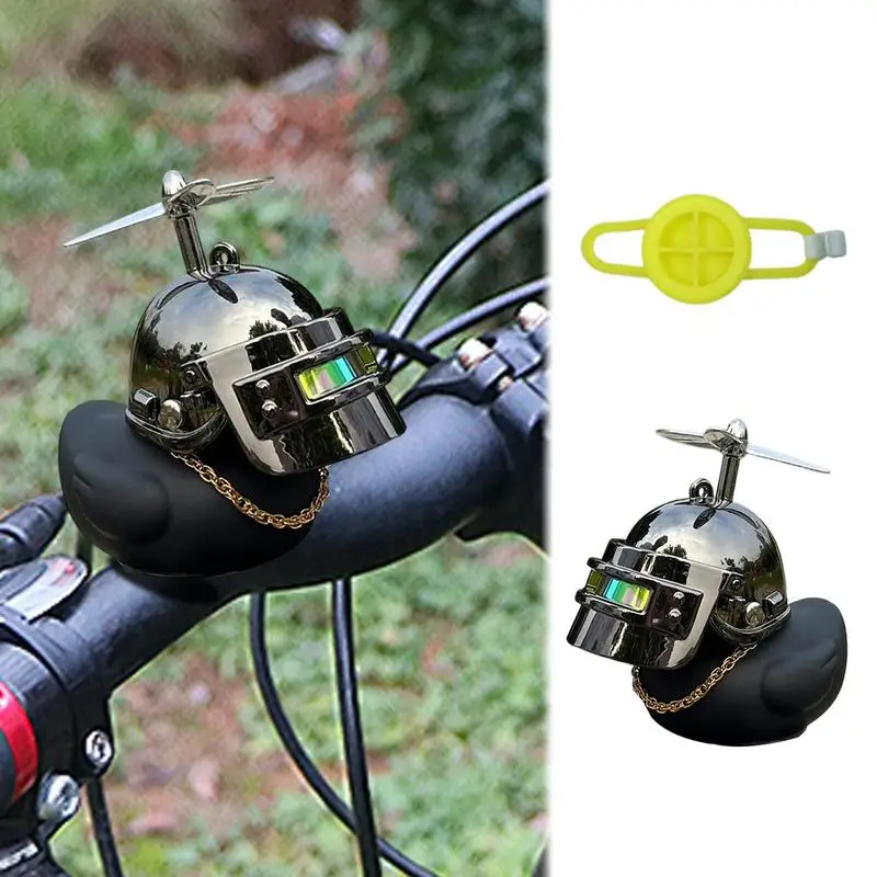Pato de borracha ornamento do carro motocicleta pato amarelo guiador decoração bonito pato amarelo acessórios da bicicleta espremer pato chifres da bicicleta