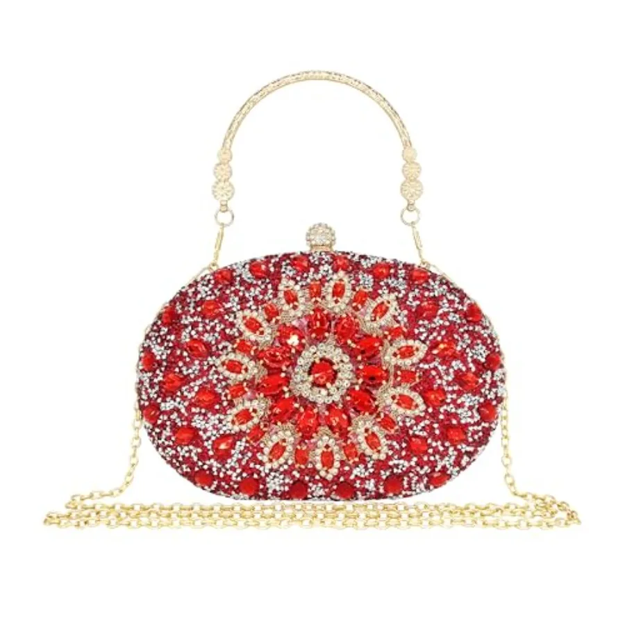 

Вечерние клатчи MAIRLOM со стразами для женщин, круглые сумочки с жемчужной застежкой для вечеринок и торжеств