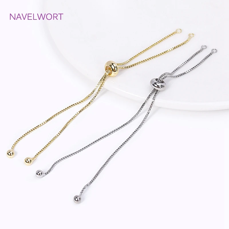 

Цепочка с силиконовыми вставками для создания украшений, 18-каратное золотое покрытие, аксессуары для изготовления ожерелий и браслетов своими руками