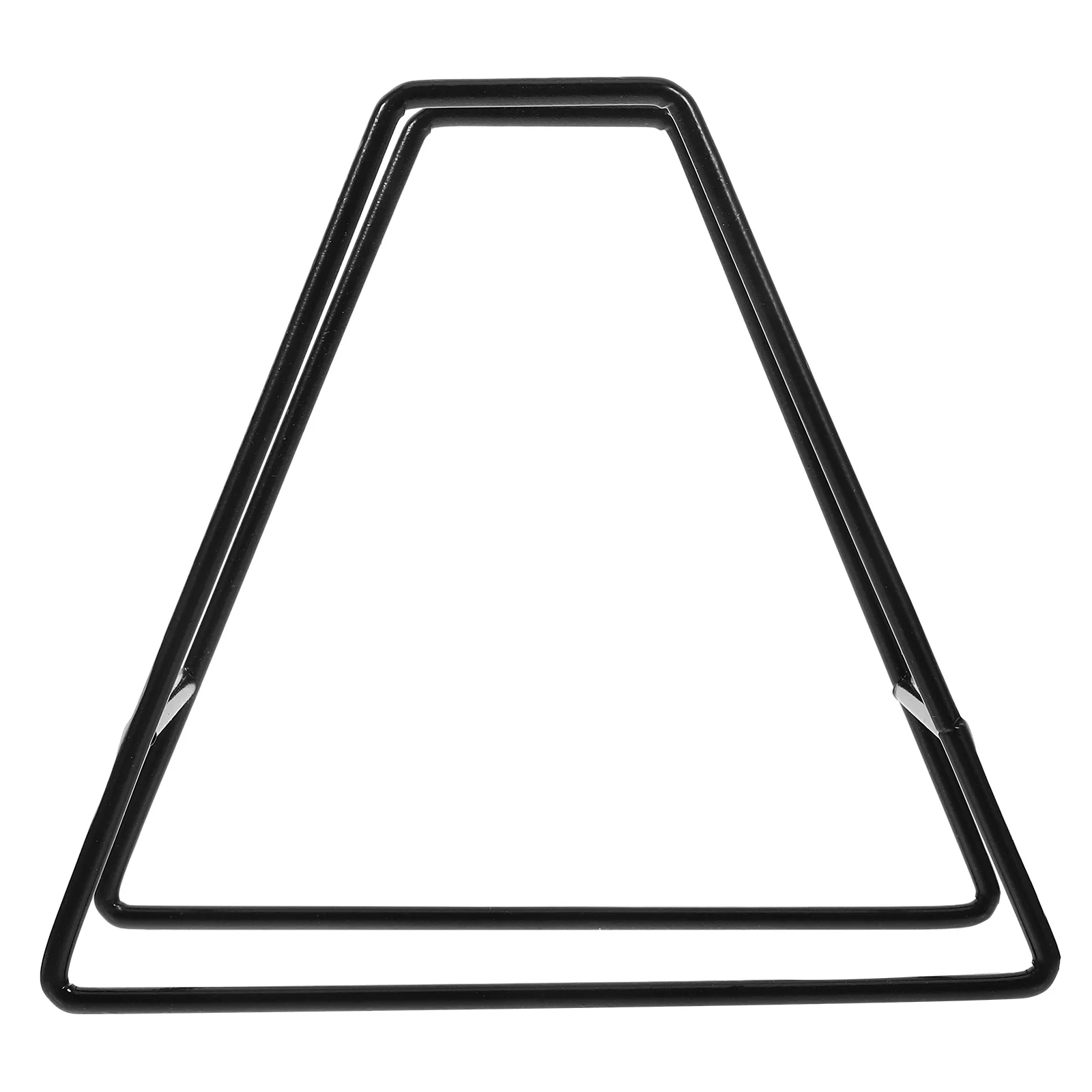 

1pc Iron Triangle Coaster Holder Drying Rack For Kitchen Dish Organizer Plate Storage Stand Metal Shelf Draining Tray Kitchen
