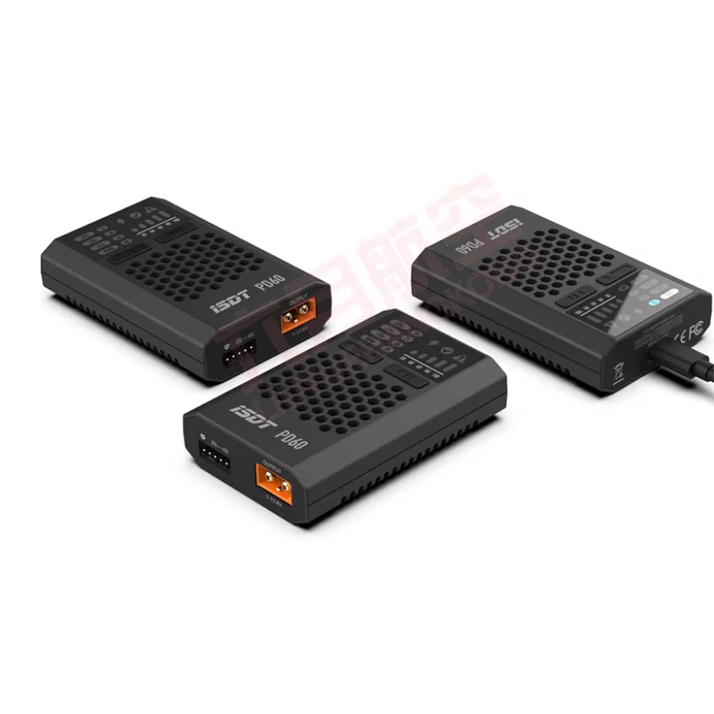 NUOVO ISDT URUAV PD60 60W 6A Tipo-C Ingresso Batteria Bilanciamento FPV Caricatore per 1-4S Lipo Batteria RC Drone Quadcopter Multirotore
