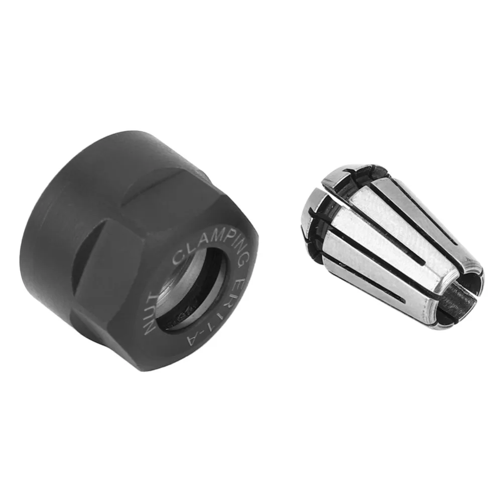 2 PCS 1/4 Inch ER11 Collet Chuck Dynamic Balance Holes Clamping Nut Spring Collet Set Lathe Collet Nut Set