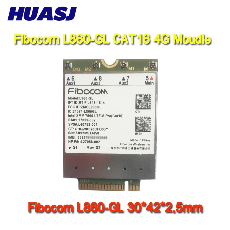 Huasj L850-GL LT4120 L860-GL USB 3.0 4G Moduł cat 16 LTE Moduł FDD-LTE TDD-LTE SPS L40752-001 917823-001