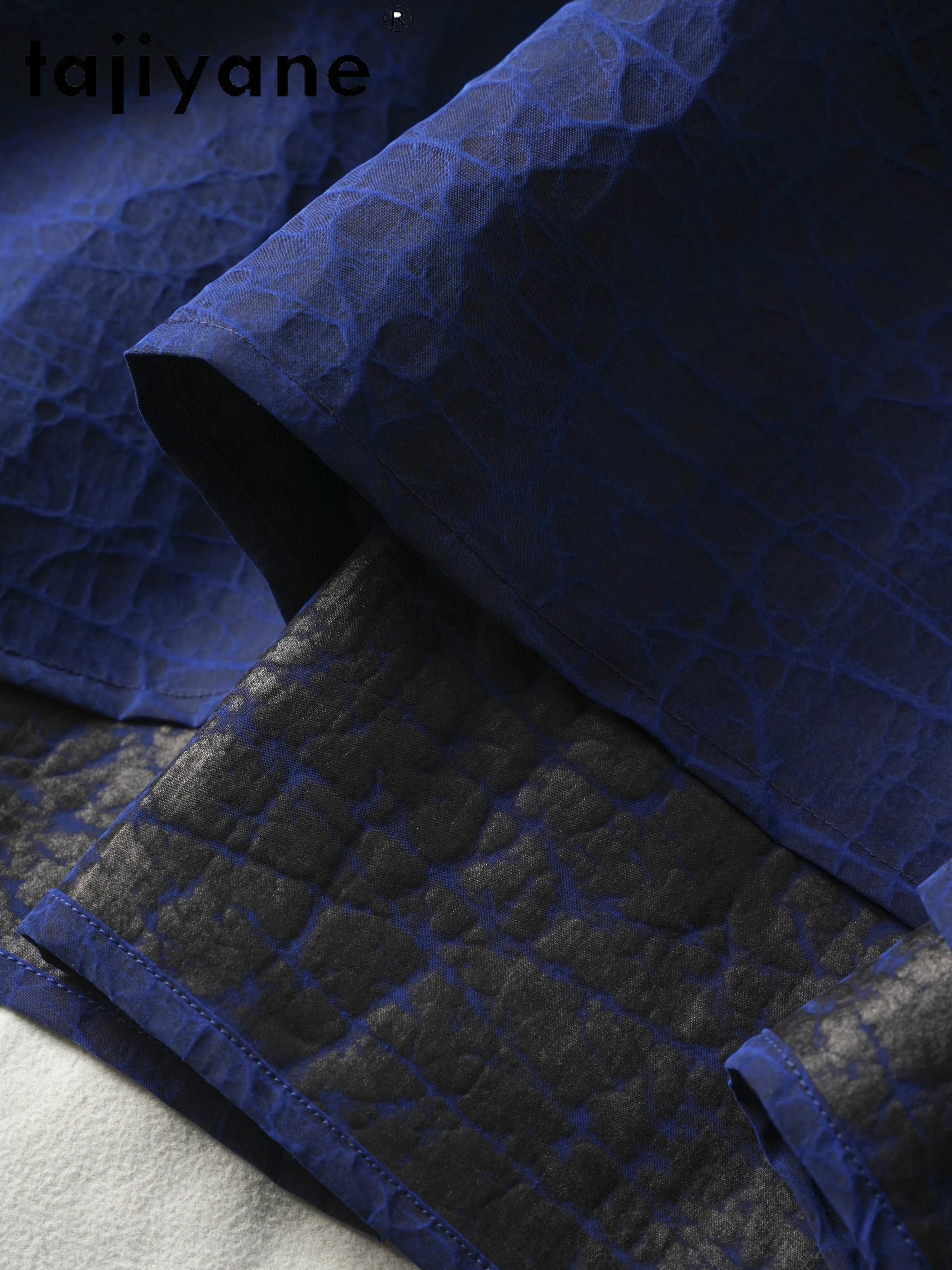 Tajiyane 100% 桑シルク夏新シルク中国青亀クラックビッグスイングスカート T Костюм Женский Летний 女性のペチコート