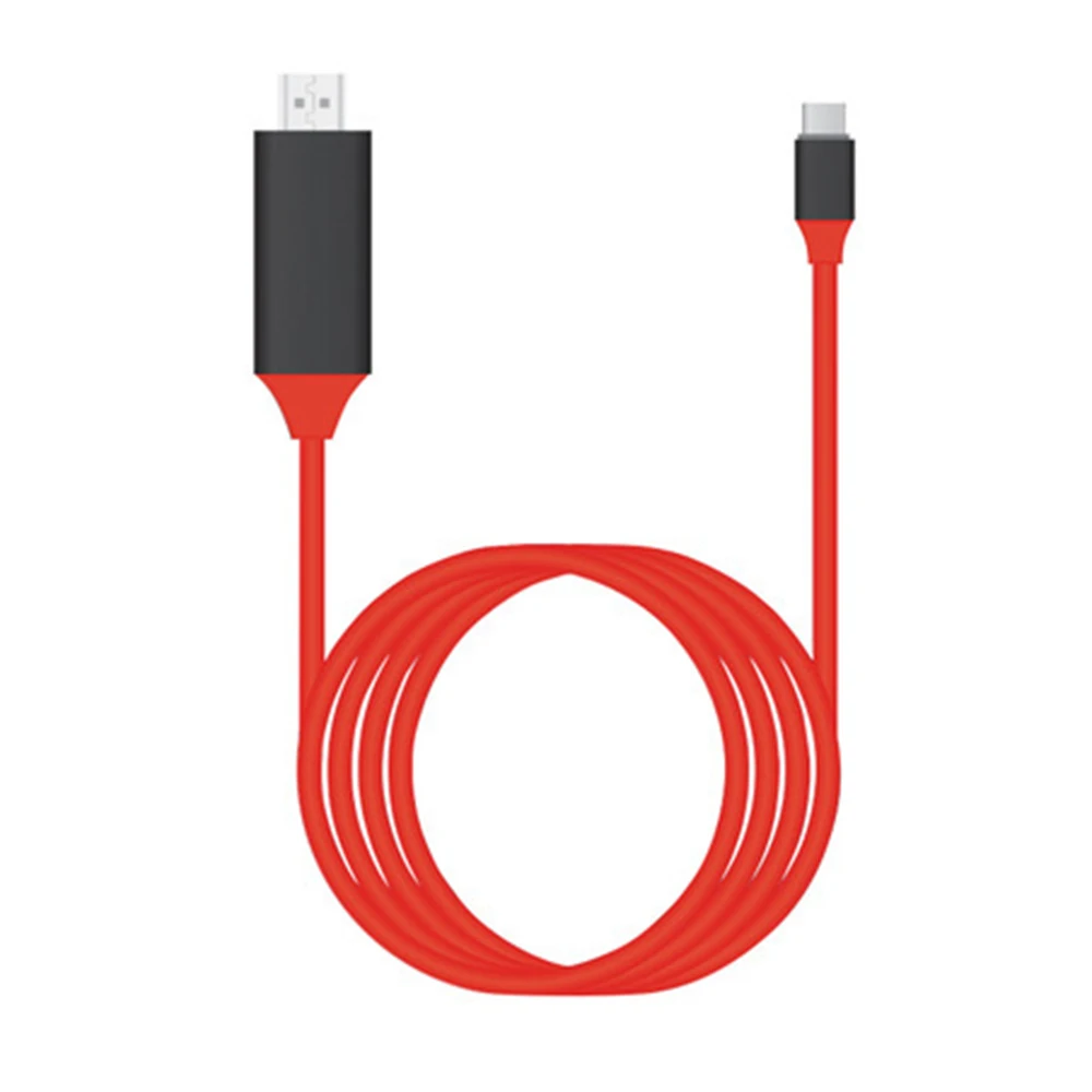 Kabel USB 3.1 do HDMI zgodny z 4K kabel adaptera zgodny z typem C do HDMI dla MacBook Samsung Galaxy S9/S8 Huawei kabel USB-C