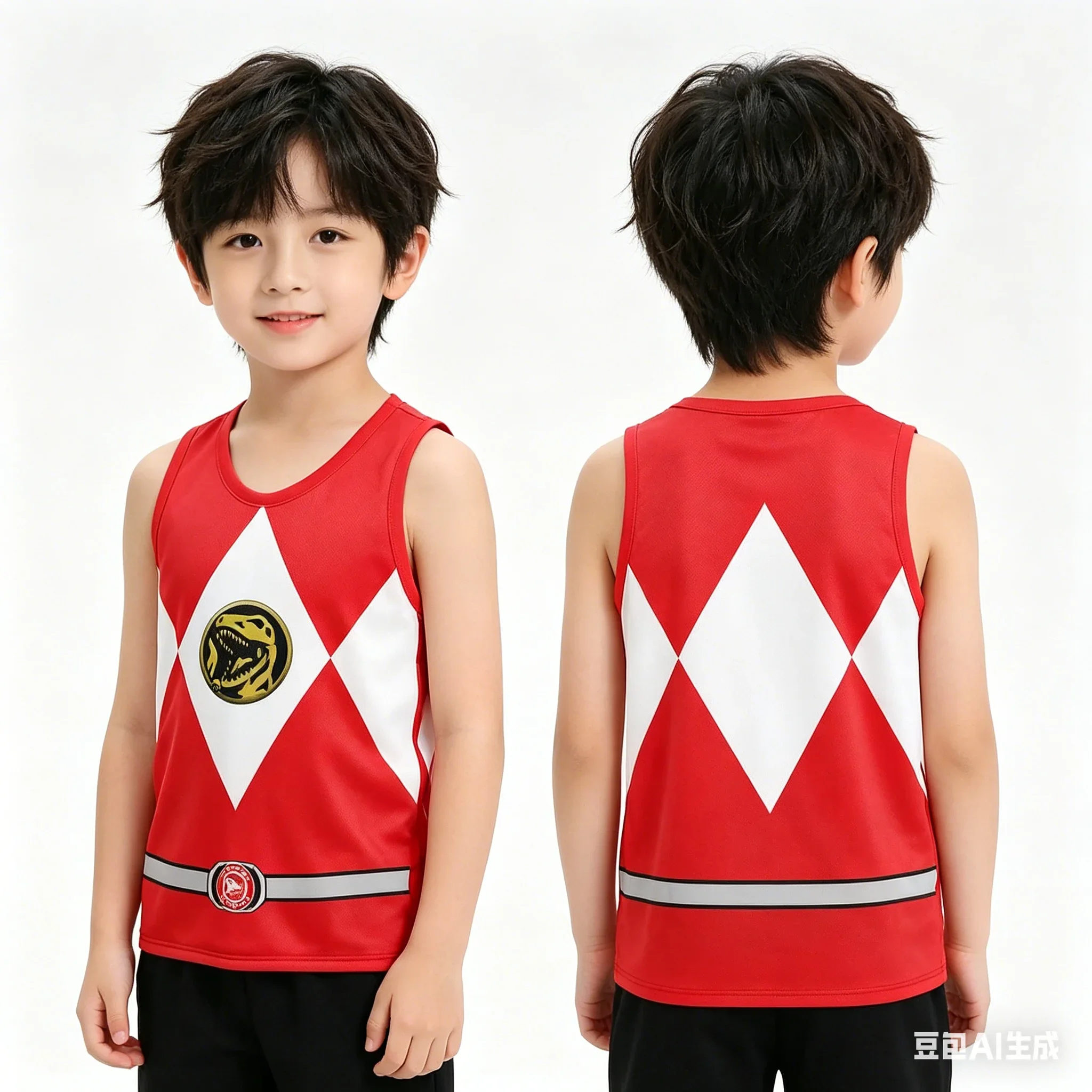 Bandai Periphery Power Rangers Gym Tank Top Anime 3D Printed Adult Kids Athleisure Vest Summer Quick-dry Soft Comfy Lightweight
