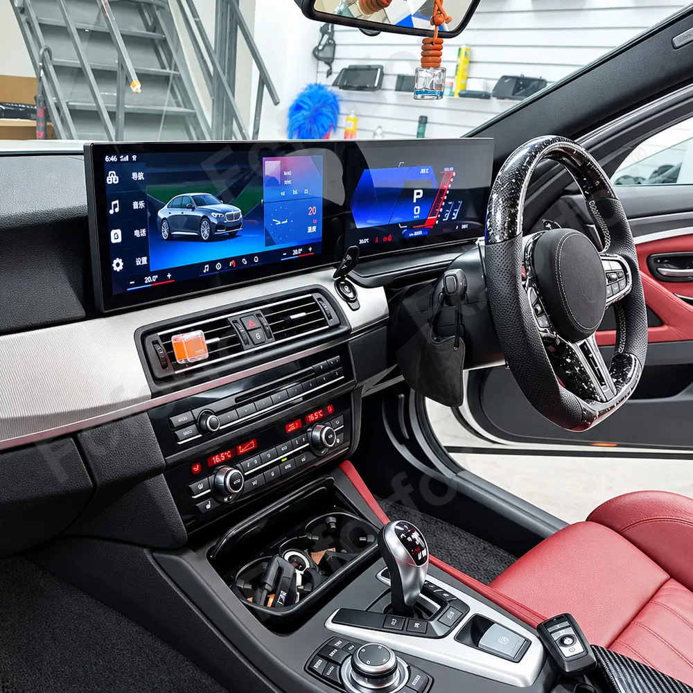 Car Accessories Android 14 CarPlay Car Radio For BMW 5 Series M5 F10/F11/F18 2010-2017 Dual 15.8 Inch Car GPS Multimedia Player