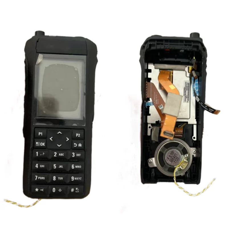 Two Way Radio Replacement Housing Cover Case Kit with Speaker and LCD Screen for Motorola R7 Walkie Talkies Repair Parts