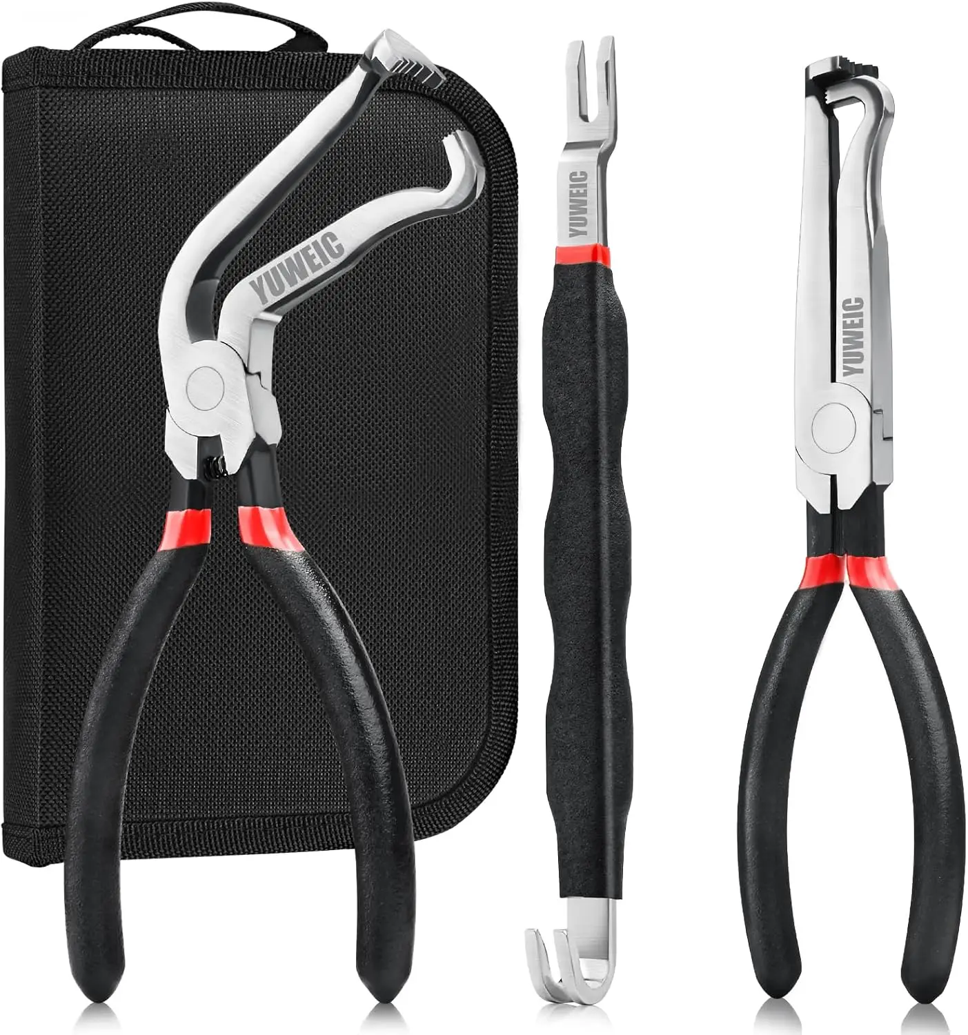 

3PCS Automotive Wire Connector Removal Tool Kit - Electrical Disconnect Pliers with Locking Tab, Ergonomic Non-Slip Handle