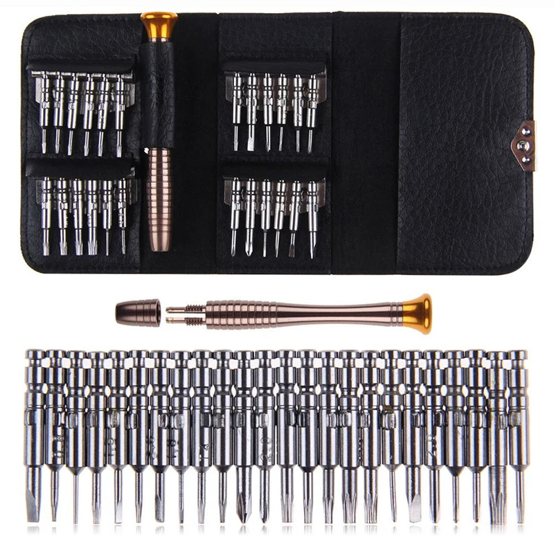 25 in 1 Precision Screwdriver Torx Precision MultiTools Watch Hand Screwdrivers Tool Set for Mobile Phones Bits for Screwdriver