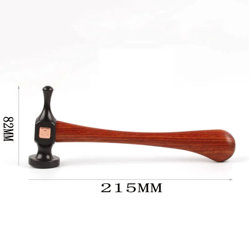 HRC52 55# high carbon steel rosewood handle leather craft stitching hammer gothic ball peen hammer jewelry making tool