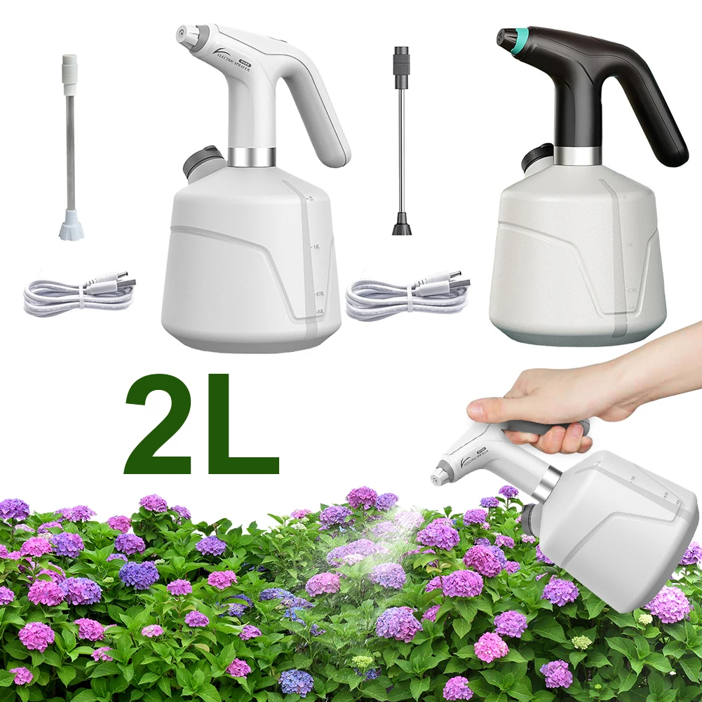 

2 L Agriculture Electric Sprayer USB Rechargeable Disinfection Filling Sprayer Powerful Electric Sprayer for Gardening Cleaning