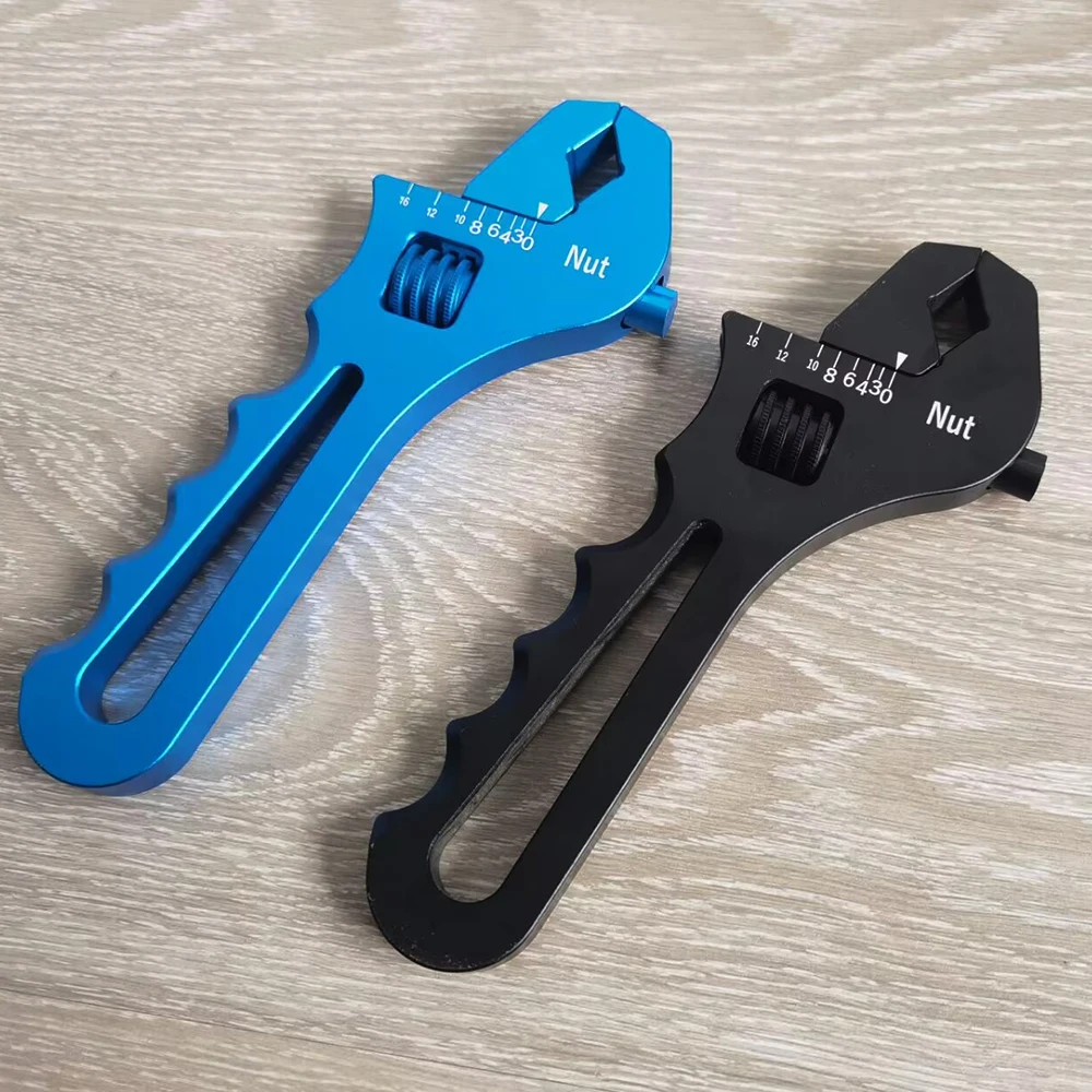 

Adjustable AN Aluminum Wrench Hose Fitting Tool Aluminum Spanner AN3-AN12 Wrench Spanner Fitting Tools