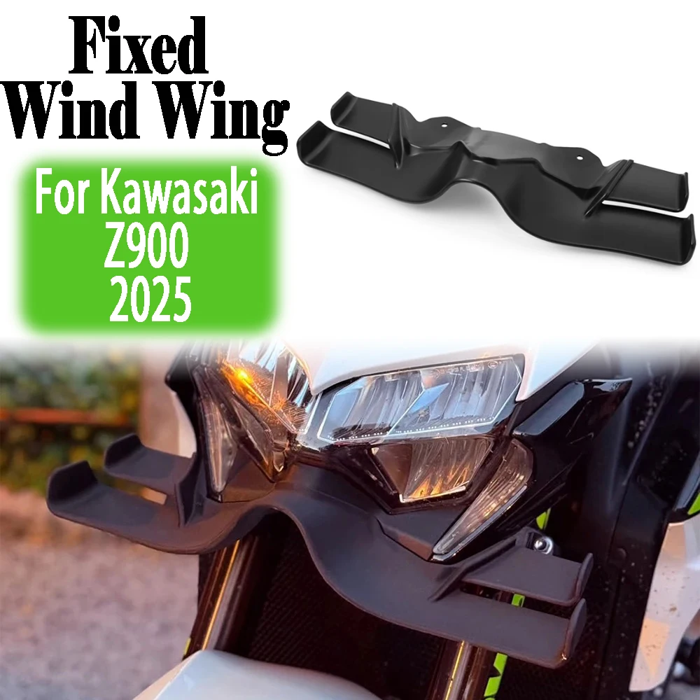 

For KAWASAKI kawasaki Z900 z900 2025 New Motorcycle front fixed wind wing Front Spoiler Downforce Frontal Spoilers Accessories