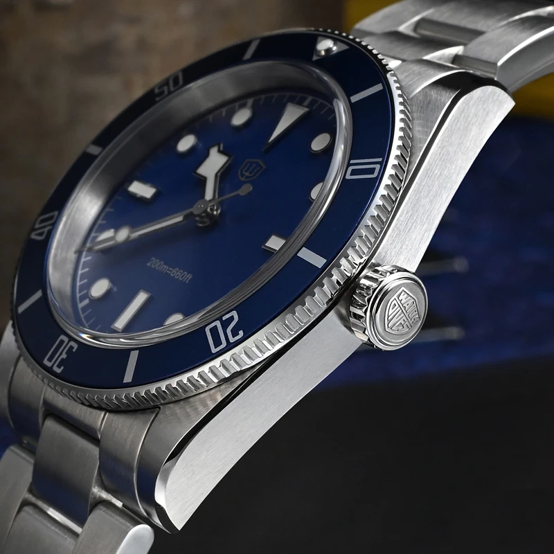 남성용 워치다이브 시계, WD7922, VH31 스윕 세컨즈 쿼츠 무브먼트 시계, 사파이어 발광 200m 방수 손목시계, 37mm