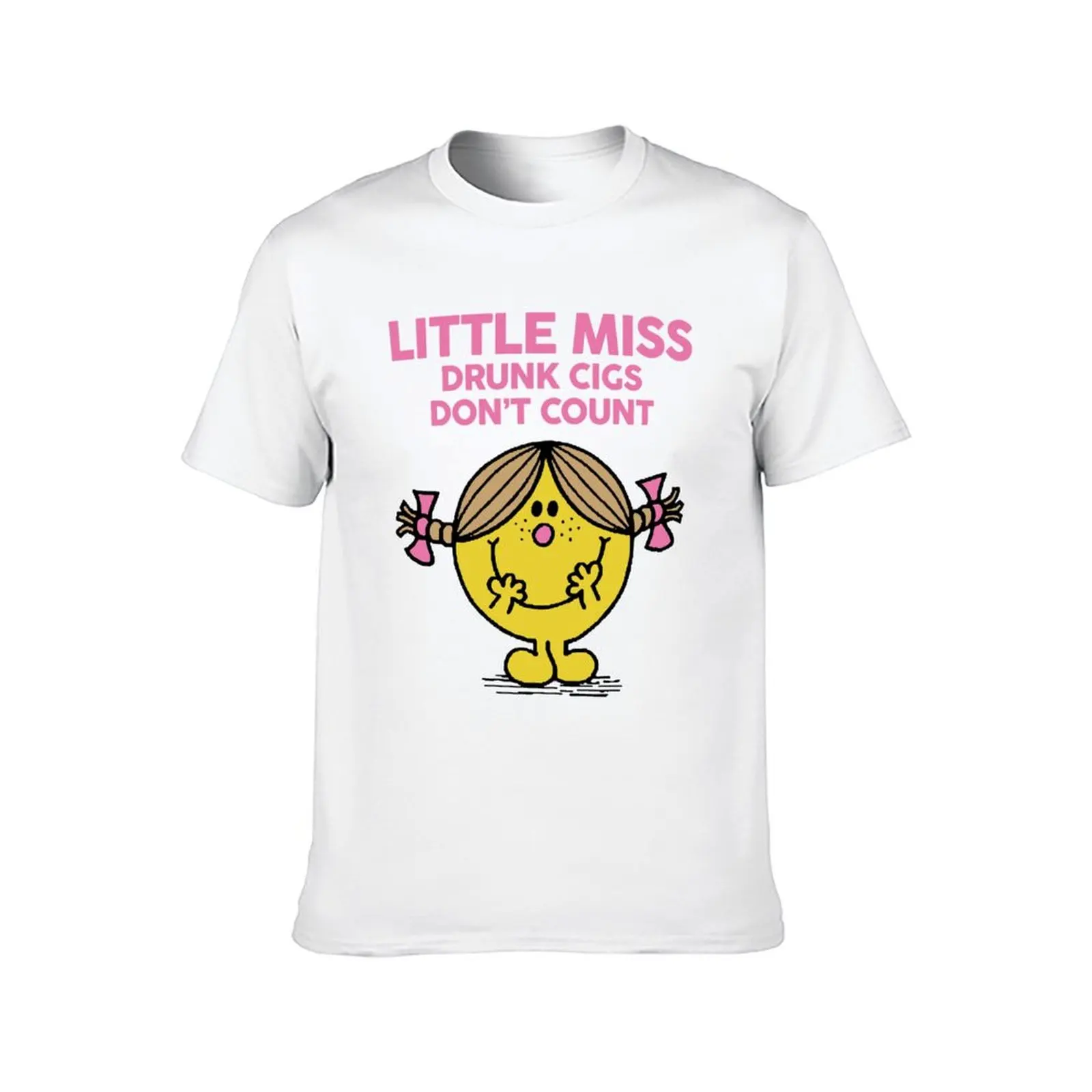 Little Miss Drunk Cigs Don't Count T-Shirt hippie clothes anime stuff men clothes