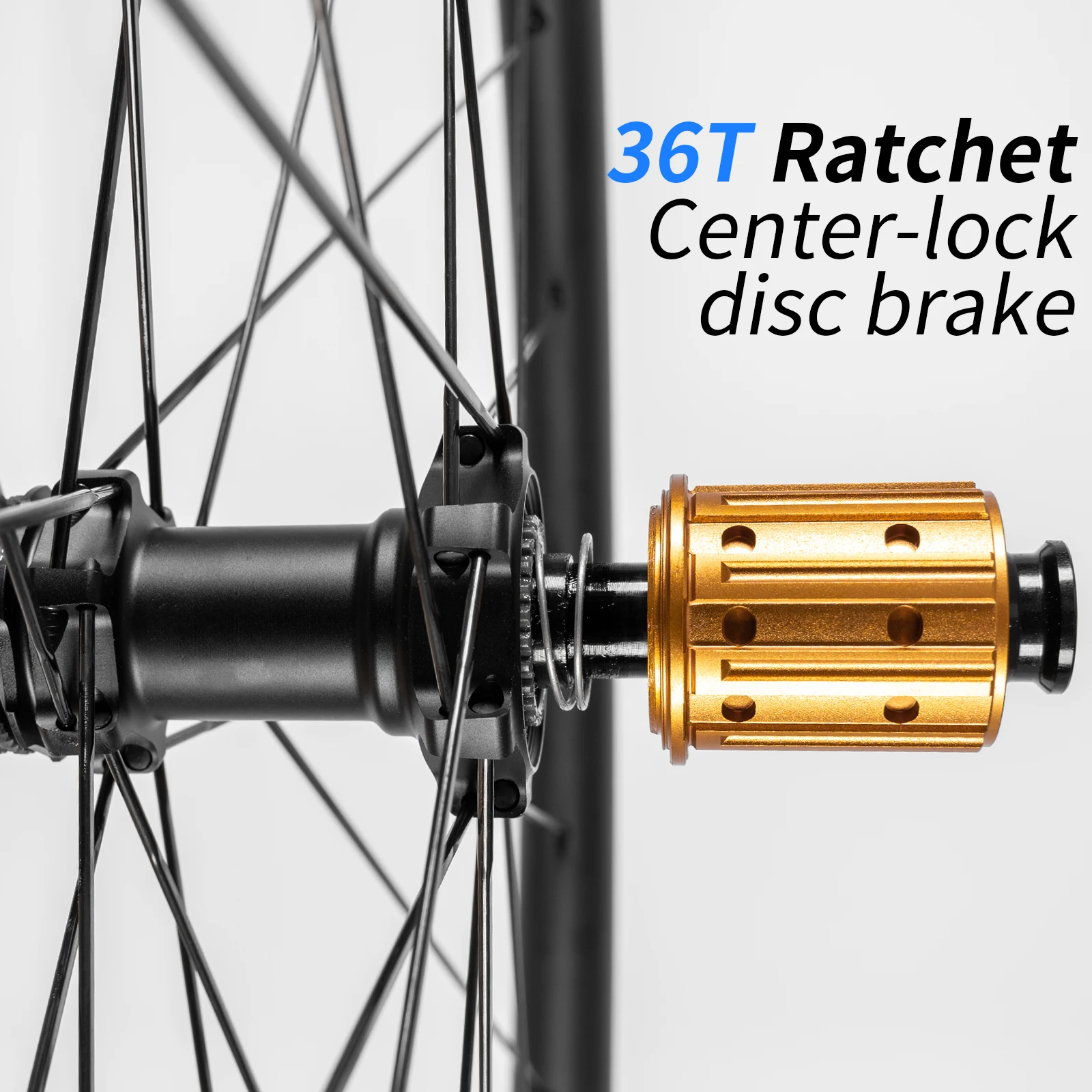 

50mm Rim Depth 24H Carbon Wheelset, No Logo, DIY Available, Center Lock dis 36T ratchet HG/XDR Road Carbon Wheels