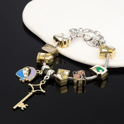 Anime Attack on Titan Bracelet Mikasa Ackerman Stationed Corps Charm Bracelet Punk Wristband Accessorie
