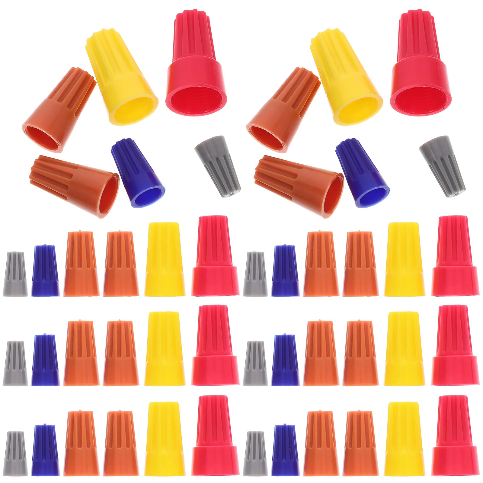 

158 Pcs Wire Terminal Connectors Crimpers Plastic Cable Cap Dark Car Electrical Wires Nuts Assortment Kit Spiral Vacuum