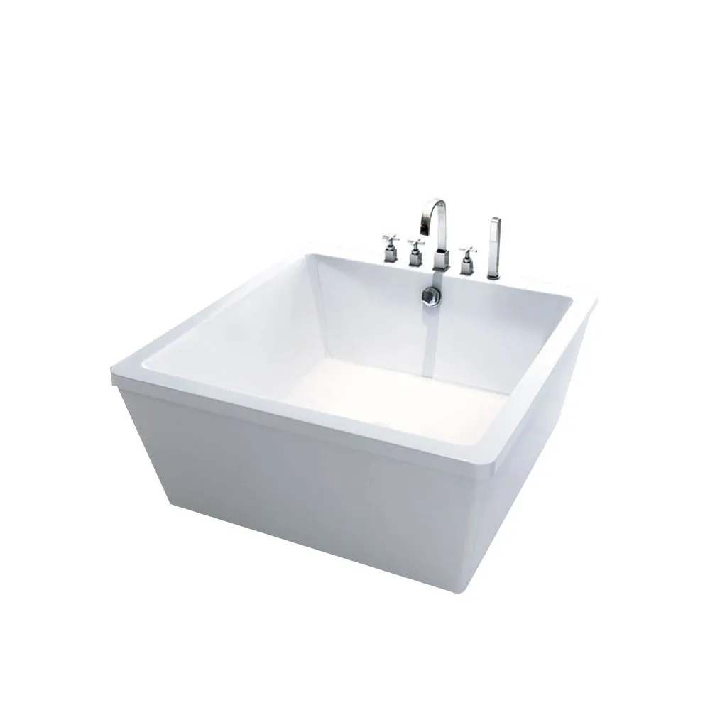 New Design Red Heart Shape Washing Bath Tub Freestanding Hot Tub